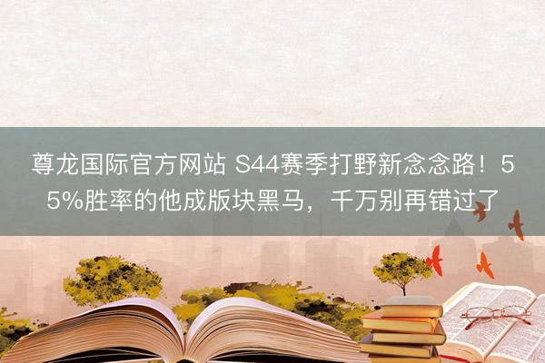 尊龙国际官方网站 S44赛季打野新念念路!55%胜率的他成版块黑马,千万别再错过了