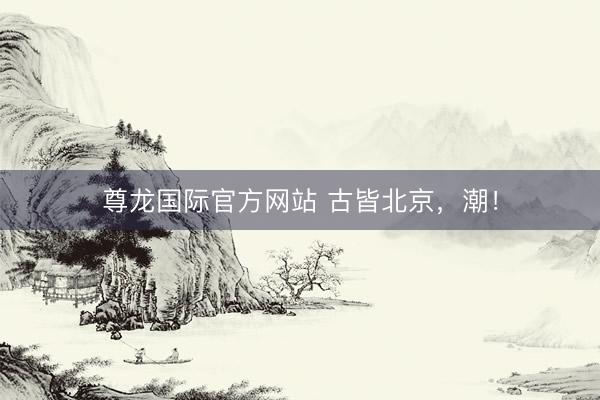 尊龙国际官方网站 古皆北京,潮!